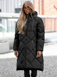 Chaqueta de mujer negra OZONEE JS/5M3168/392Z