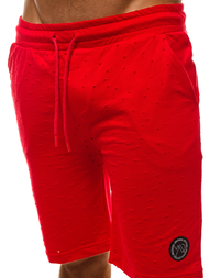 Pantalón corto de hombre rojo OZONEE MAD/2923