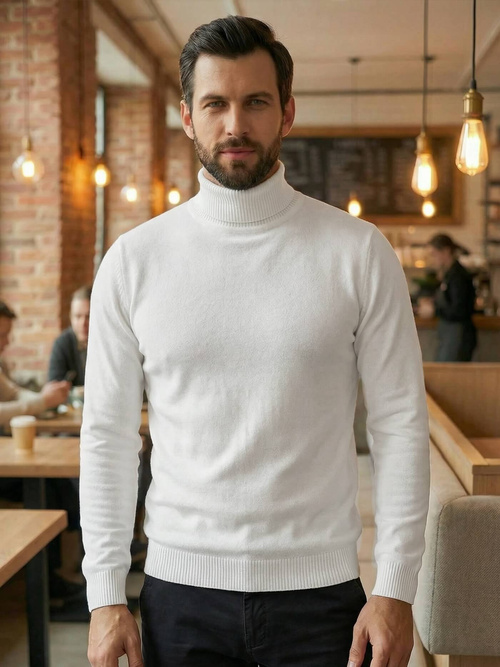 Jersey de hombre blanco OZONEE JS/59B3603/1