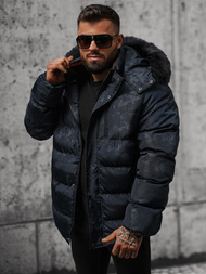 Chaqueta de hombre azul marino OZONEE JS/27M8109