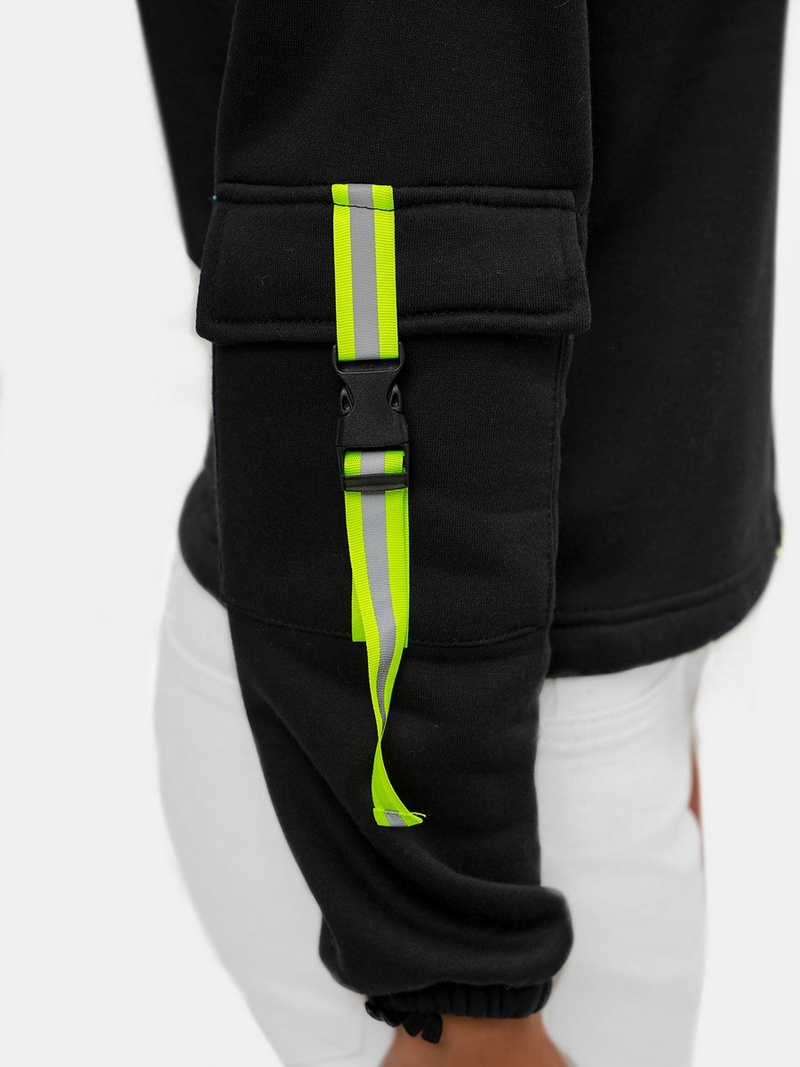 Sudadera de mujer negra OZONEE JS/B26031Z