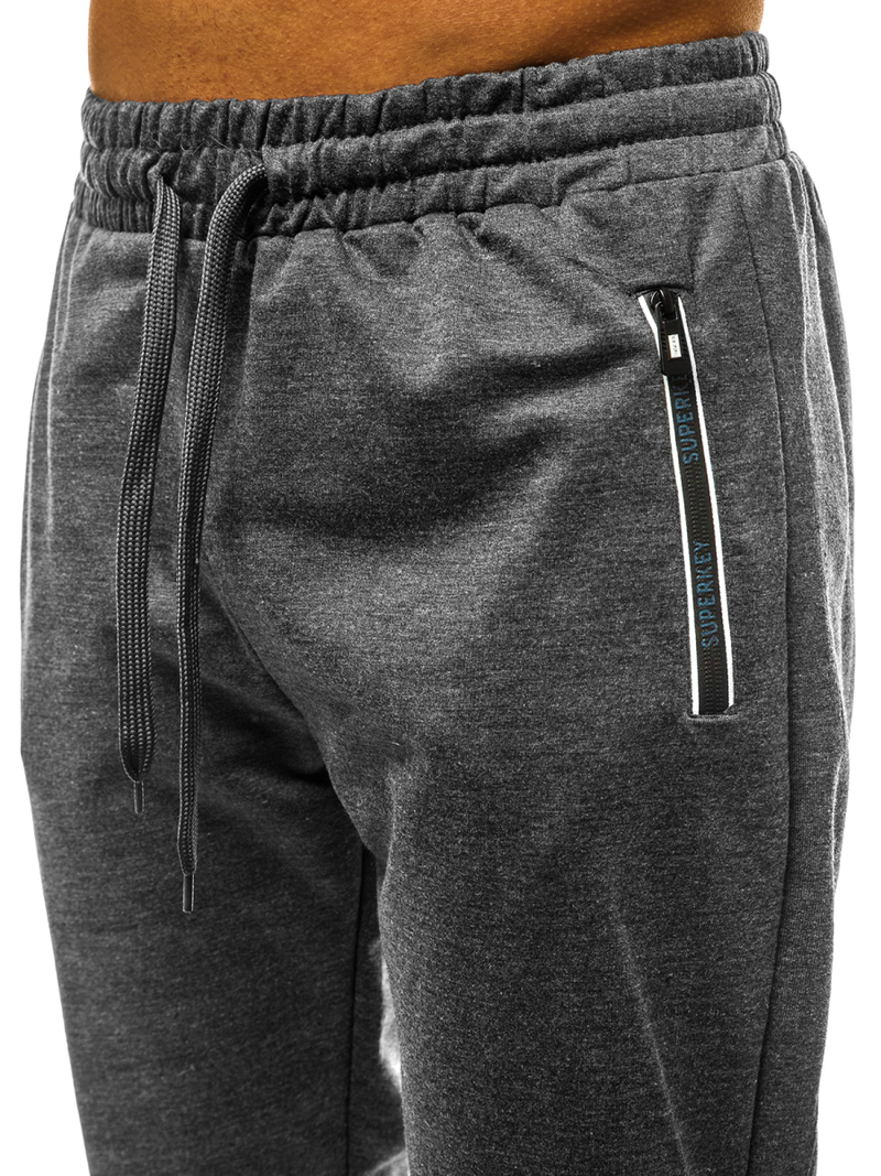 Pantalón de chándal de hombre gris oscuro JS/XW001S