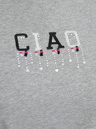 Camiseta de mujer gris OZONEE JS/RJ77542