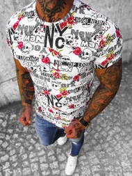 Camiseta de hombre de colores OZONEE O/BL63