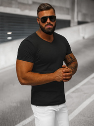 Camiseta de hombre negra OZONEE JS/712007Z 