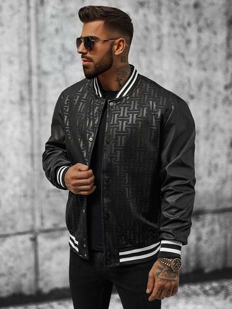 Chaqueta de hombre negra OZONEE O/3A172