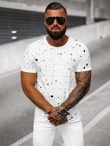 Camiseta de hombre blanca OZONEE JS/S016/1