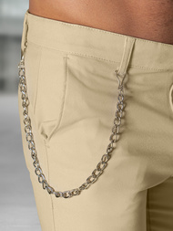 Pantalón chino de hombre beige OZONEE DJ/3300Z