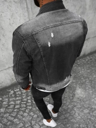 Chaqueta vaquera de hombre negra OZONEE NB/MJ500N