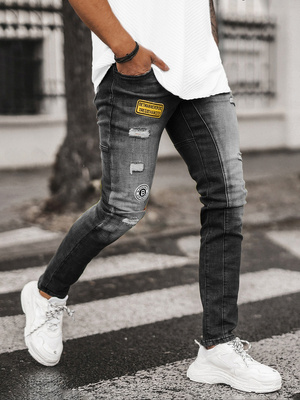 Vaqueros de hombre negras OZONEE NB/MP0047NZ
