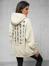 Sudadera de beige OZONEE O/SWE23017Z