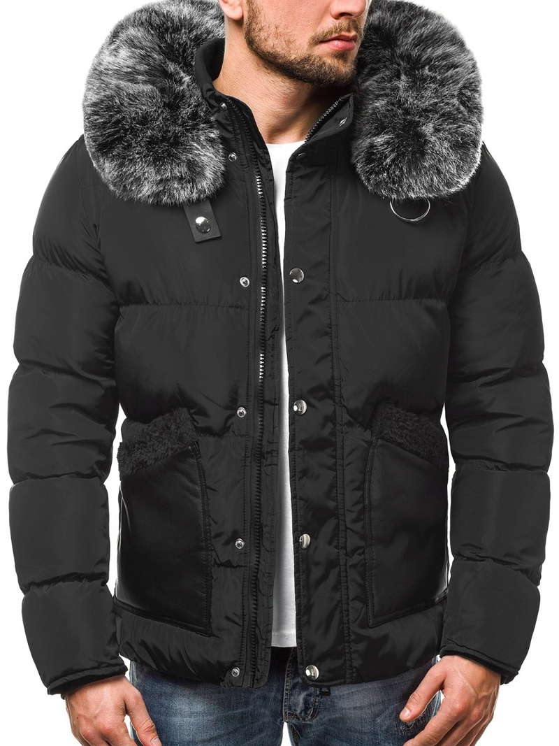 Chaqueta de hombre negra OZONEE O/99120