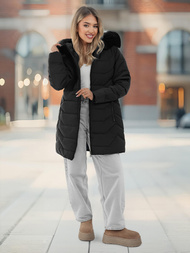 Chaqueta de mujer negra OZONEE JS/16M9121/392Z