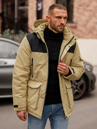 Chaqueta de hombre beige OZONEE JS/22M322/62Z