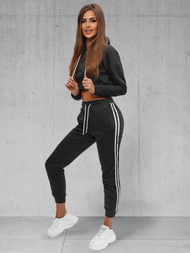 Conjunto de chándal de dos piezas negro ZONEE JS/8C67/3Z