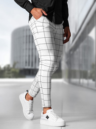 Pantalón chino de hombre blancos OZONEE O/P4009Z