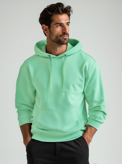 Sudadera de hombre menta OZONEE JS/2009Z