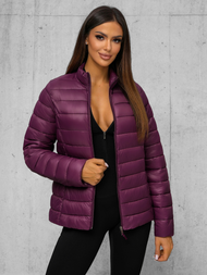 Chaqueta de mujer burdeos OZONEE JS/11Z8170Z