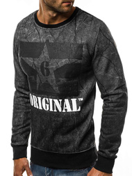 Sudadera de hombre grafito OZONEE JS/DD257