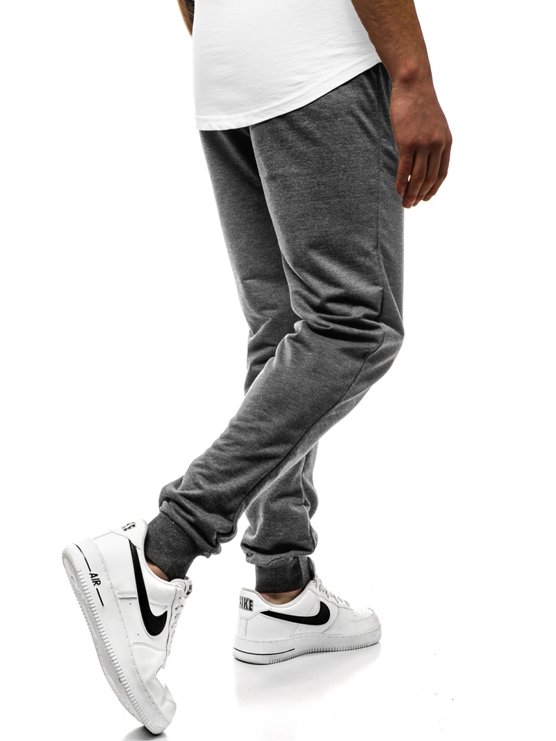 Pantalón de chándal de hombre gris oscuro JS/XW007S