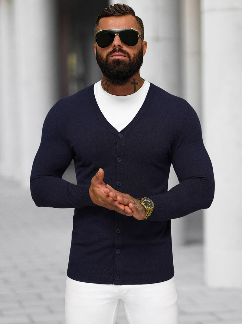 Jersey de hombre azul marino OZONEE NB/MM6006/6Z