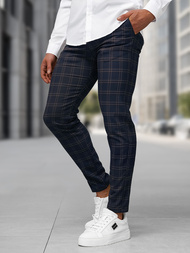 Pantalón chino de hombre azul marino OZONEE DJ/5632Z