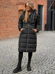 Chaqueta de mujer negra OZONEE JS/M736/392Z