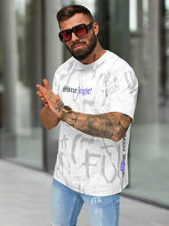 Camiseta de hombre blanco OZONEE O/YN2/621