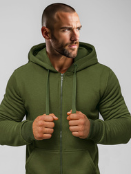 Sudadera de hombre caqui OZONEE JS/2008