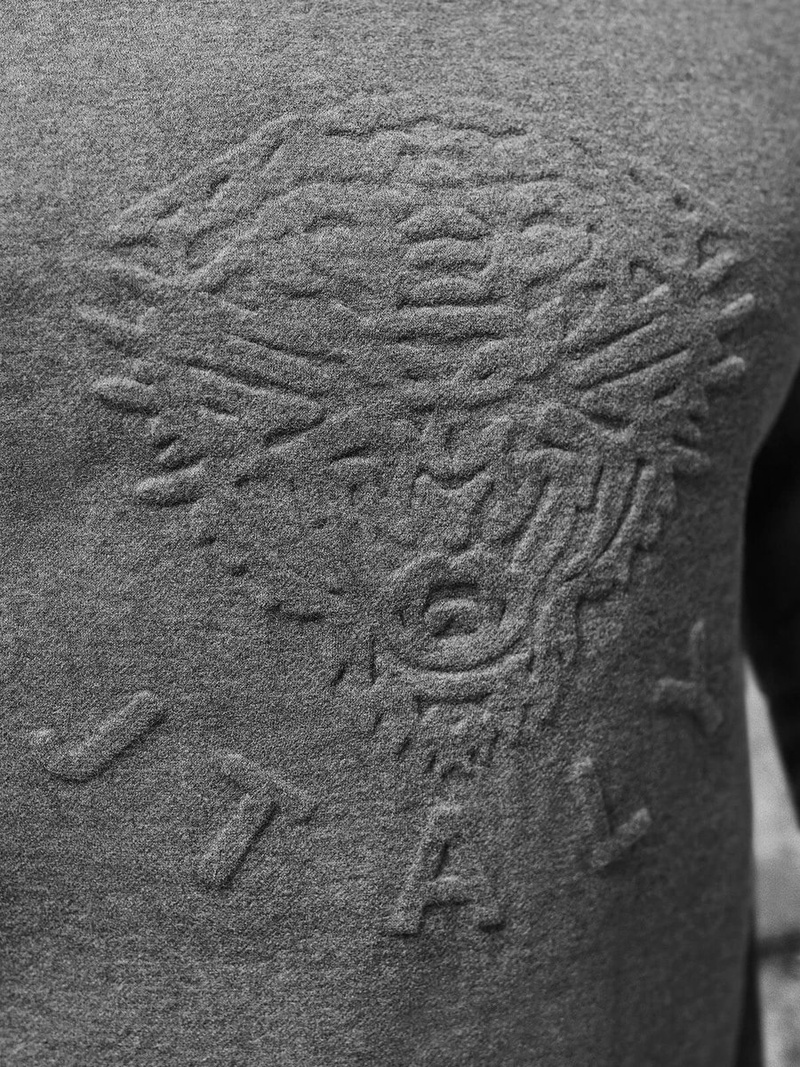 Sudadera de hombre grafito OZONEE NB/MF2010