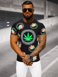 Camiseta de hombre negra OZONEE O/T135/3