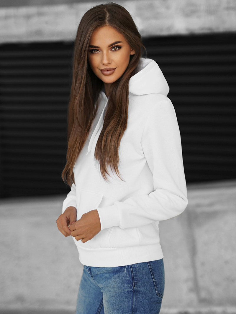 Sudadera de mujer blanca OZONEE JS/W02Z