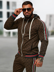 Chándal de hombre beige oscuro OZONEE O/FF5111AB