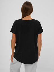 Camiseta de mujer negra OZONEE JS/95T2573/3