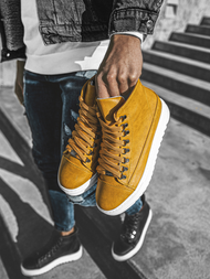 Sneakers altas de hombre camel OZONEE W/034