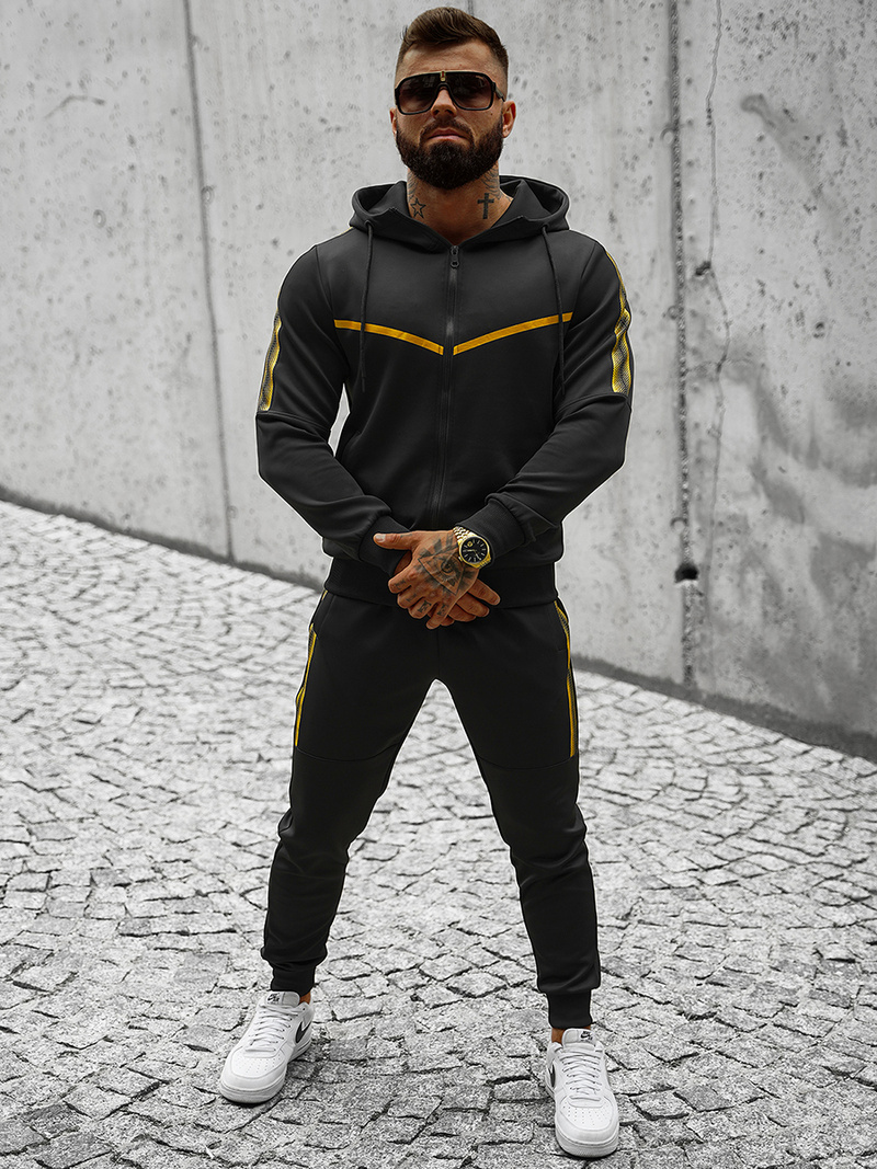 Chándal de hombre negro OZONEE JS/C8117