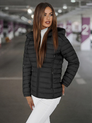Chaqueta de mujer negra OZONEE JS/16M9101/392