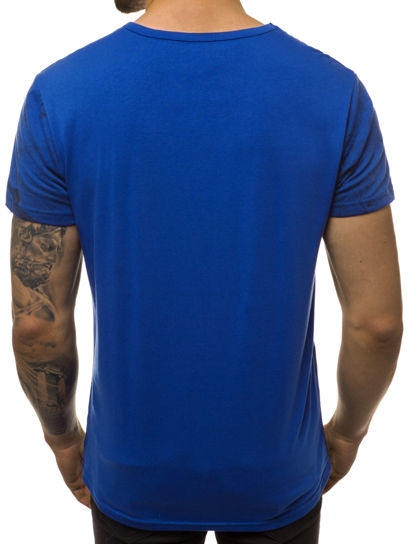 Camiseta de hombre azul OZONEE JS/SS10925