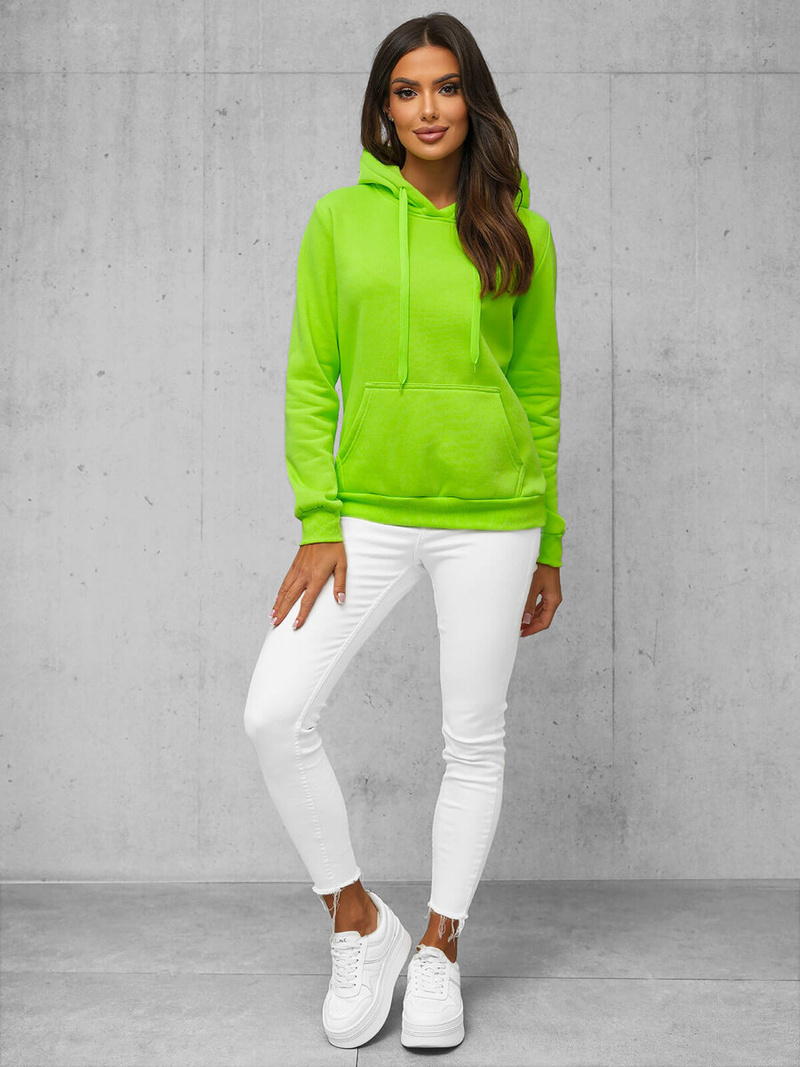 Sudadera de mujer neón verde OZONEE JS/W02Z