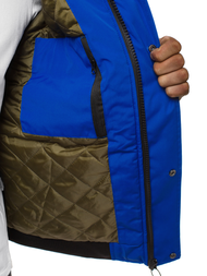 Chaqueta de hombre azul OZONEE JS/2019005