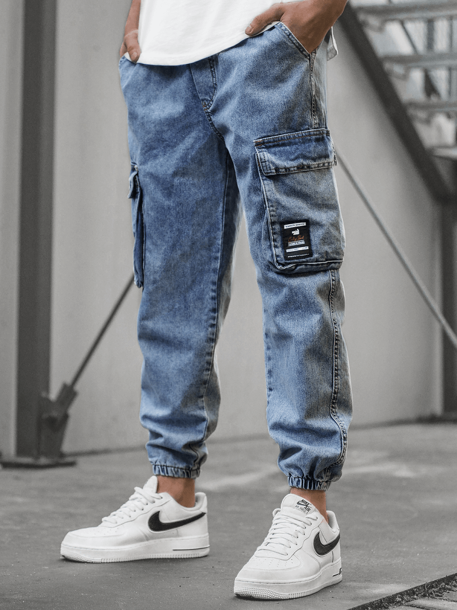 Jean Moda Jogger Hombre Azul Jeans Hombre Mercado Libre Pans Mujer
