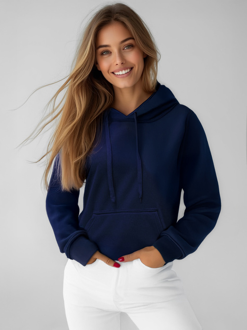 Sudadera de mujer azul marino OZONEE JS/W02Z