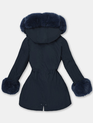 Chaqueta de mujer en azul marino OZONEE JS/16M9062/215