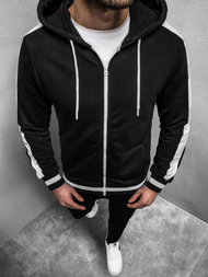 Sudadera de hombre negra OZONEE A/1009Z