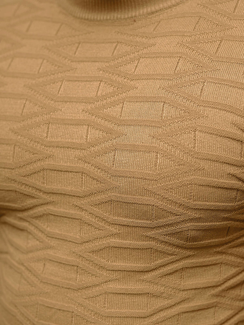 Jersey de hombre beige oscuro OZONEE O/ZZ190137