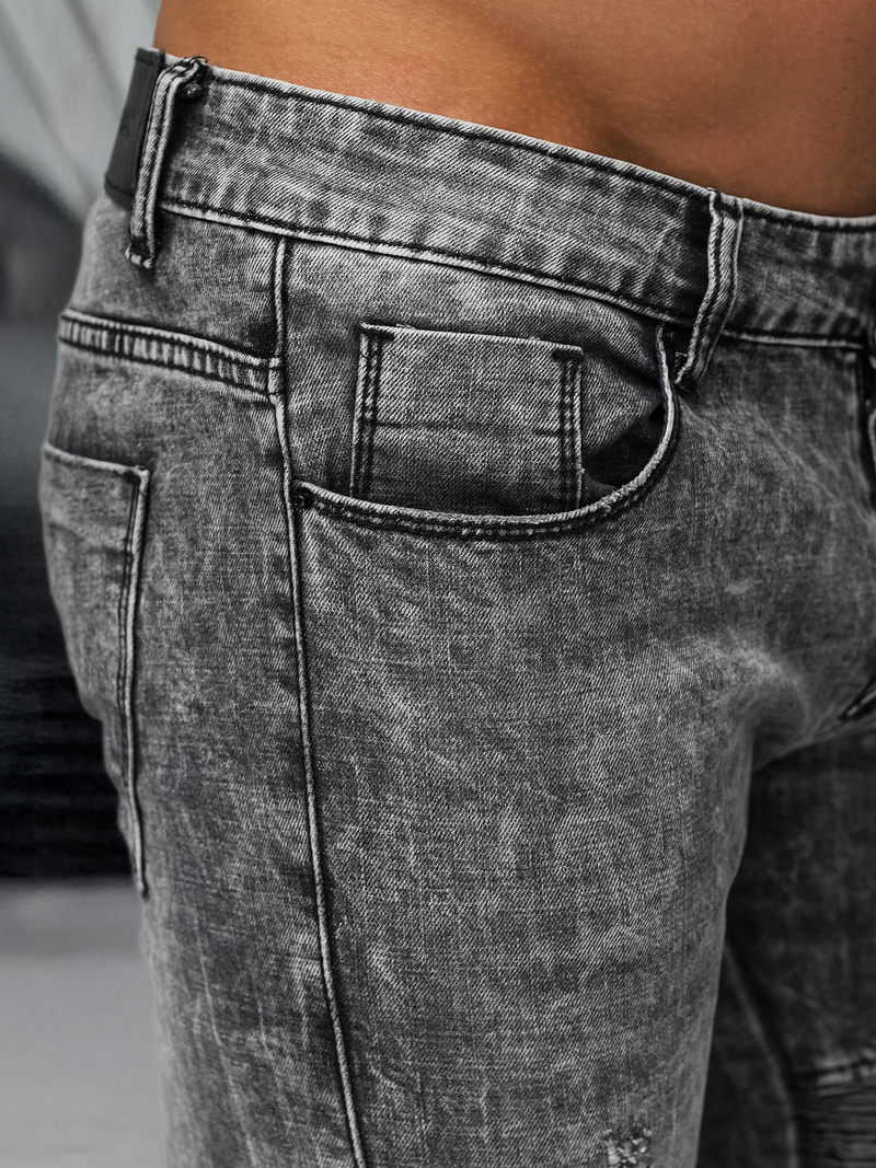 Vaqueros de hombre negras OZONEE NB/MP0069NZ