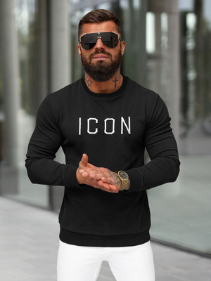 Sudadera de hombre negra OZONEE O/D7394