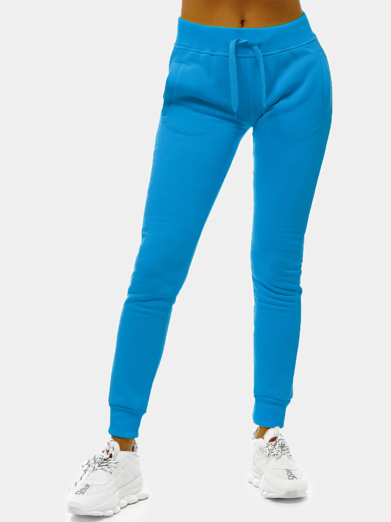 Pantalón de chándal para mujer celeste OZONEE JS/CK01/36
