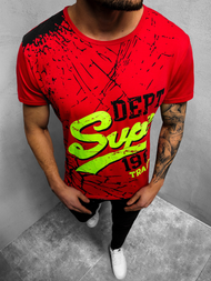 Camiseta de hombre roja OZONEE JS/KS1942Z