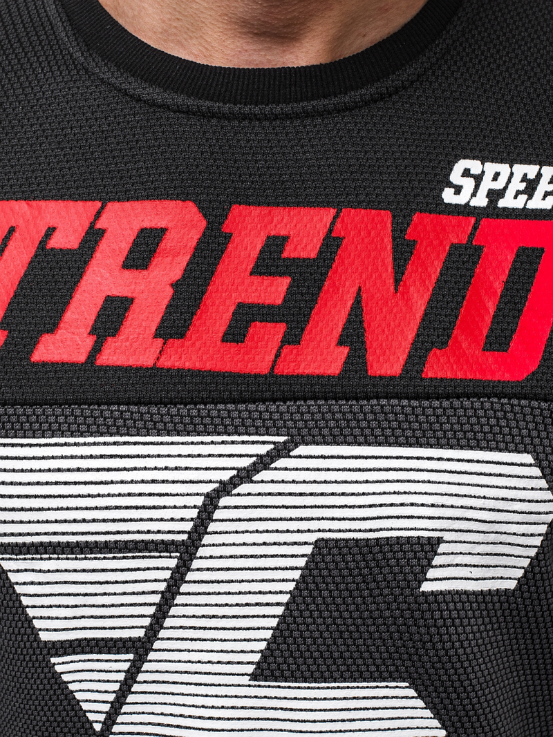 Sudadera de hombre grafito OZONEE JS/DD752Z